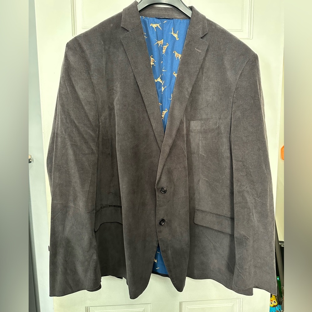 Big and tall Grey Two button Ralph by Ralph Lauren sport coat 56R
